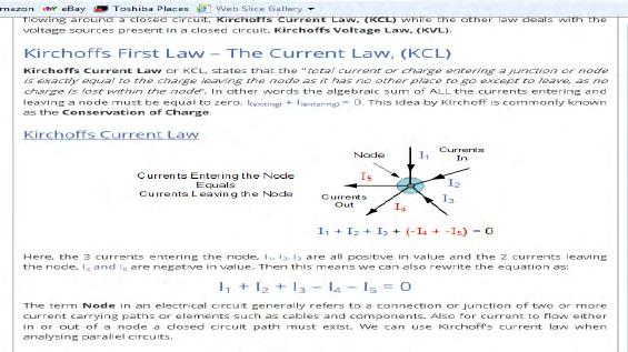 Kirchhoff s Laws A good introduction to Kirchhoff s first and second laws.