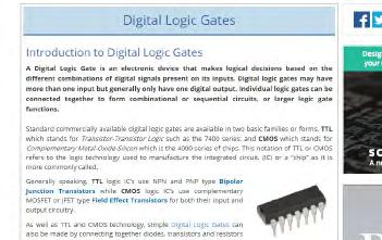 Introduction to digital logic gates Complete set of tutorials covering digital logic gates and
