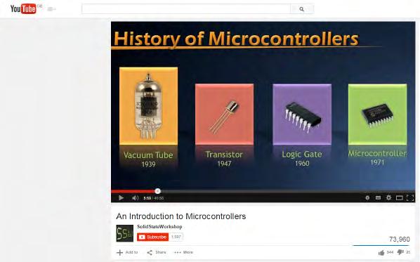 Microprocessors and Microcontrollers A thorough video introduction to microcontrollers and comparison with