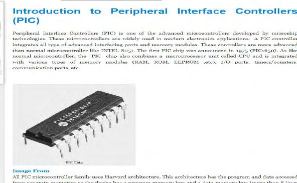 Programmable Interface Controller (PIC) An introduction to programmable interface controllers (PICs).