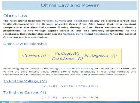 Ohm s Law and Power examples Recap on Ohm s Law and power calculations.
