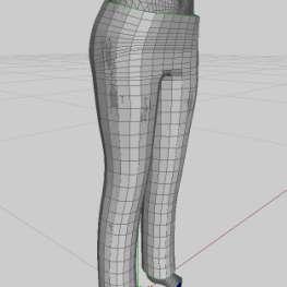 Modeling for Poser In Wings 3D: Basic Pants