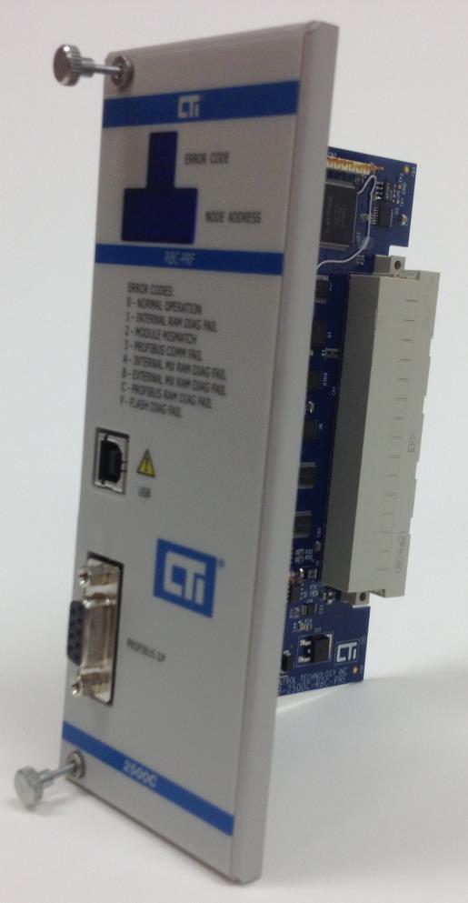 CHAPTER 1. DESCRIPTION 1.1. Introduction The CTI 2500C-RBC-PRF Profibus Remote Base Controller is a member of Control Technology's compact family of I/O modules compatible with the programmable controllers.