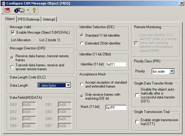 HOT Exercise CAN - DAvE Configurations MultiCAN settings Page 39 Configure CAN Message Object (M05)