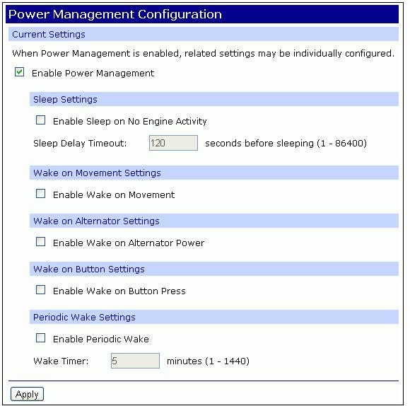 appear: 4. View and change the power management settings as needed.