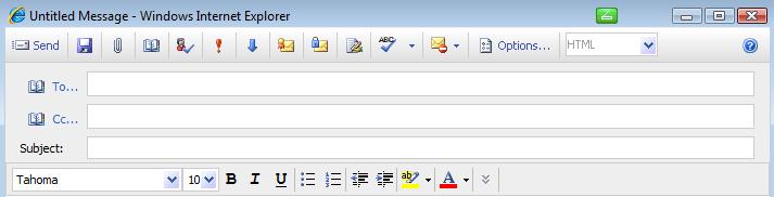 5 Finding addresses In WebOutlook there is no address book like in Outlook.