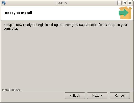 Figure 3.3 The setup wizard is ready to install the foreign data wrapper.