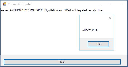 Wisdom Wisdom Database Update Setup Fiserv SQL Express Credit unions with SQL Express install as directed by this document, change the SERVERNAME in the following line to the credit union server name.