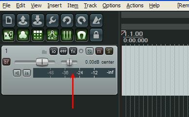 Go to Reaper and create a new track by pressing CTRL+T Left click for track
