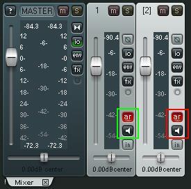 In Reaper create a 2nd track and choose for input: ReaRoute 3 / ReaRoute 4 so that it matches the 3/4 output you created in Cubase. Enable in both Reaper tracks monitor & record arm buttons.