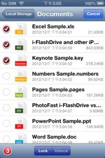 Look into the functionality of i-flashdrive App File Encryption on individual files
