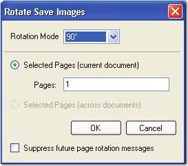 Chapter 3 Standard Commands and Menu Options Rotating and Saving Images You can rotate one or multiple images in one document or across multiple documents and save them.