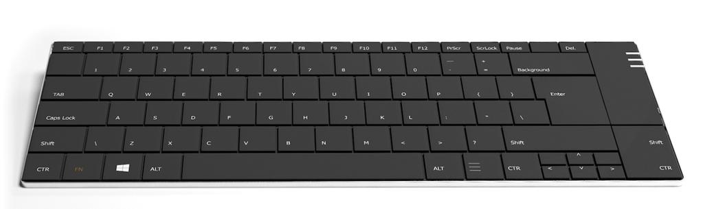 SOLO X wireless rechargeable keyboard Ultra-slim design to slip into a laptop bag Low travel, scissor-key