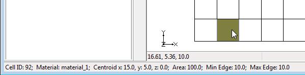 Notice that the XYZ coordinates and the "F" and "ID" values in the Mouse Tracking bar change as the mouse is moved (Figure 10). The XYZ values are the real world coordinates of the mouse.