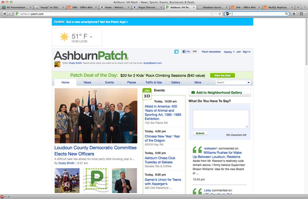 About Patch Hyperlocal news sites across the country Fills