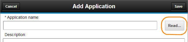 In the Application Performance Dashboard, select Add
