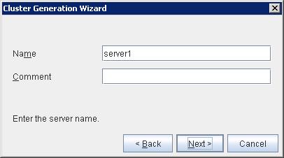 Setting up the server Because the offline version of the Builder cannot automatically acquire information about the server to be set up, you need to manually specify configuration data.