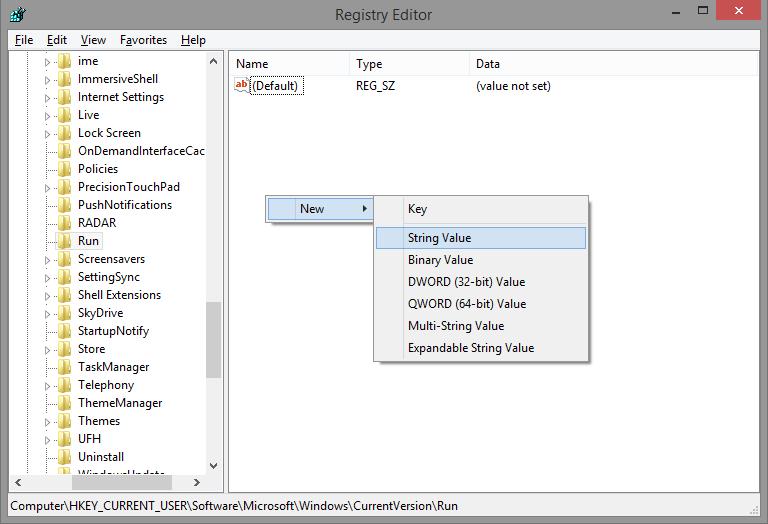 d. Select New and click String Value. e. A new String Value is created. 2015 Cisco and/or its affiliates.