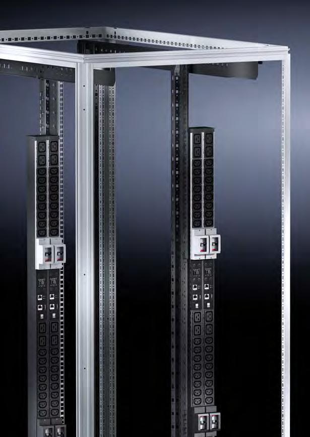 consumption by the PDU Connection options for CMC III sensors (temperature, humidity, access) Professional monitoring Powerful CPU and Linux Web server TCP/IP