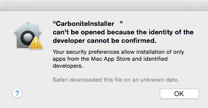 First, use Finder to locate the Carbonite app package that was downloaded from our website. It is usually located in the Downloads folder. 2.