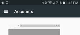 5. On the Accounts screen, click on ADD