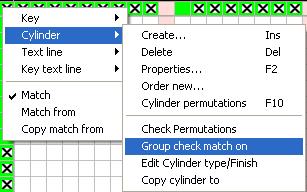 system check errors Cylinder FX23 has irregular match on key grouping