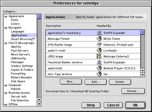 Netscape Users-If issues still persist after following the instructions of Q&A #2, make a similar adjustment within Netscape as follows: 1. Open Netscape. Click on Edit->Preferences. 2.
