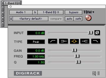 Clip Indicators (Pro Tools 6.4 Only) In addition to clipping displays that are a part of a plug-in s individual interface, plug-ins that display clipping now report the clipping in the plug-in header.