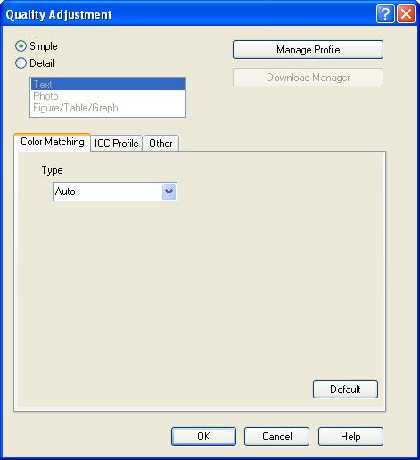 Function detail description 11 11.9 Registering ICC profiles in the printer driver Additional ICC profiles downloaded and added to the machine can be registered in the printer driver.