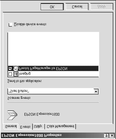 If you want to use your scanner s a Start button with PageManager for EPSON as the supporting application, follow the steps on the next page. 1.