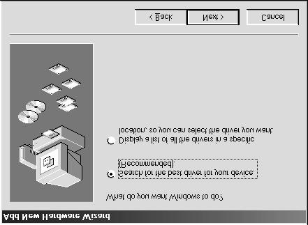 3. When the dialog box below or similar appears, insert the scanner software CD in the CD-ROM drive, then click
