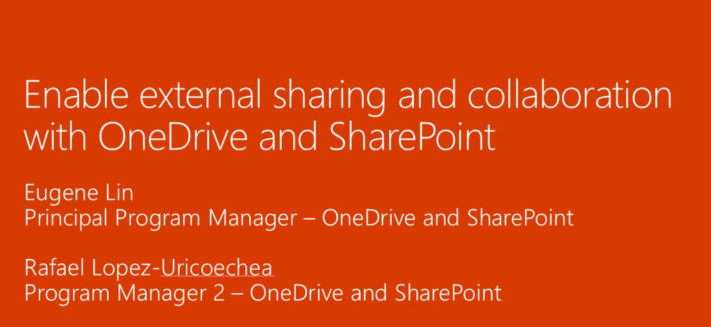 Ignite Office 365 External Sharing