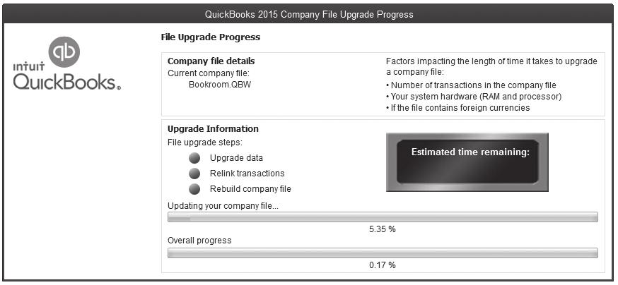 Updating your QuickBooks Company File (If a New Product Update Is Available) If a new product update has been downloaded when you open QuickBooks, you will be prompted with a message to install it.