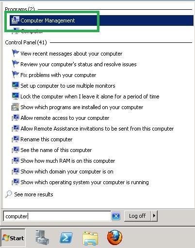 Figure 17 Computer Management 5.