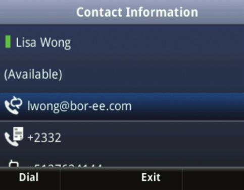Note that only a contact s presence status displays in Lines view on VVX 300 phones.