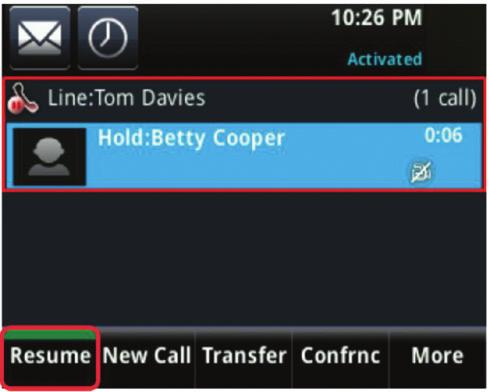 When you are in an active call or have a call on hold and receive an incoming call, the phone alerts you in the following ways: Alerts you with tone beeps that indicate that a call is incoming.