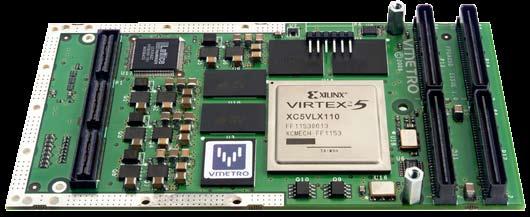Virtex-5 LX110 FPGA 138 single-ended (69 differential pairs) I/O lines to front panel I/O module connector 64 single-ended I/O lines to rear Front panel connector 138 signals