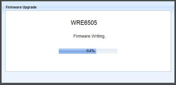 Chapter 12 Maintenance Figure 49 Firmware Upgrading The WRE6505 v2 automatically restarts in this time causing a temporary network disconnect.