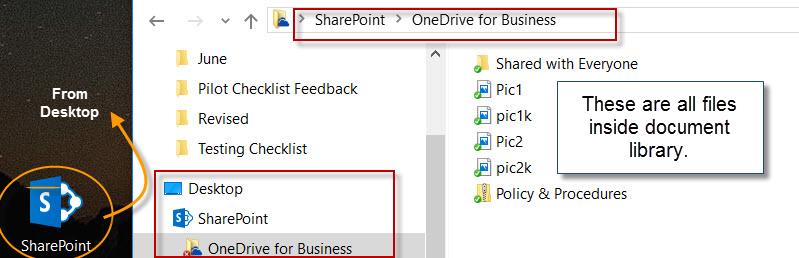 Double click the OneDrive for Business folder to see list of the documents. 7.