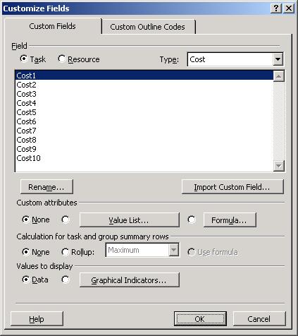 Calculated Custom Fields Once a custom field has been added to a table the data can be added to this field automatically using a formula.