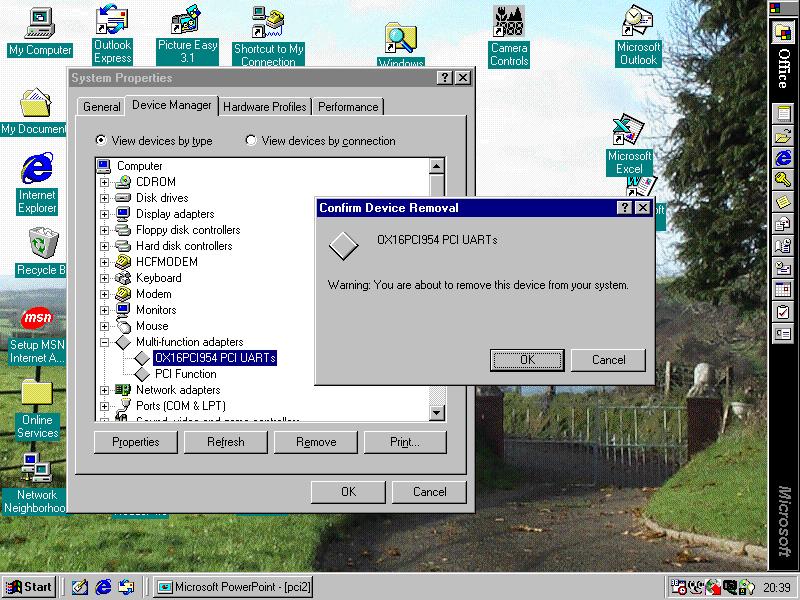 Dairyplan C21 PCI Software Removal 5 Highlight file shown and