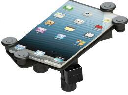 IPS/12 UNIVERSAL TABLET HOLDER - Clever, safe and practical design allows musicians to integrate their tablet with existing microphone and sheet music stands, for use on stage, production studios, in