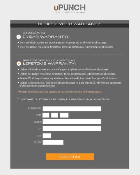 5. Enter plan data, then click Calculate if you have the Lifetime Warranty. Click Submit.