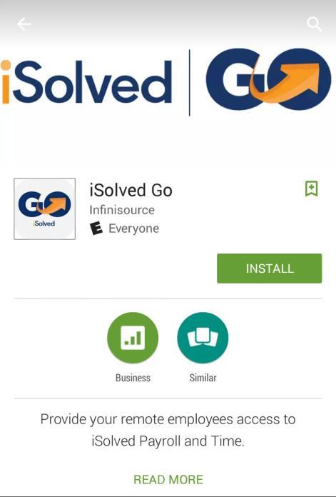 isolved Go Introduction isolved Go is an optional add-on for the isolved platform that allows employees and supervisors to punch in and out from an Android or Apple smart phone.