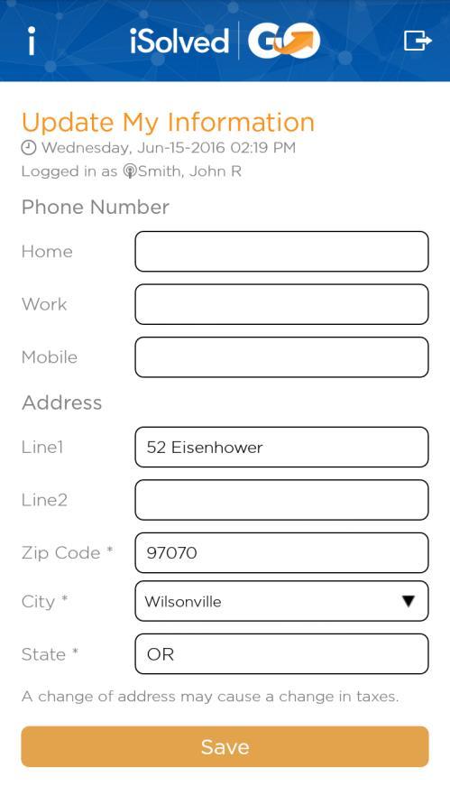 When you specify a Zip Code first, the application will download a list of appropriate city/state selections from the host.