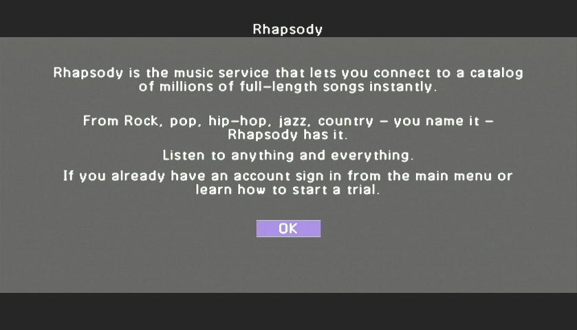 SOURCE RECEIVER Using the Rhapsody service PLAYBACK Prohibition It is strictly prohibited to modify, reproduce, reverse-engineer or use this unit and/or built-in software for use other than