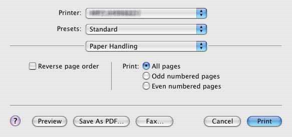 The print job will be held in the queue on Mac OS X until the specified time or until you resume the print job to be sent from the queue on Mac OS X.