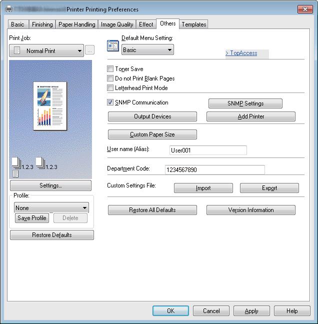 PRINTING FROM WINDOWS.PRINTING FROM WINDOWS Select the printer driver of this equipment, and then click [File] menu and select [Printing Preferences].