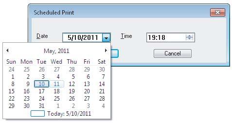PRINTING FROM WINDOWS.PRINTING FROM WINDOWS Printing scheduled print jobs The Print Scheduling feature allows you to specify the date and time to print your job.