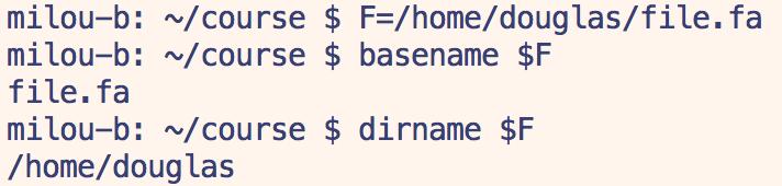 Manipula-ng names in bash name=value assigns value to name $name and ${name} produce the value of name ${name} can be useful in some contexts ${name}_suffix prefixes the value of name to _suffix